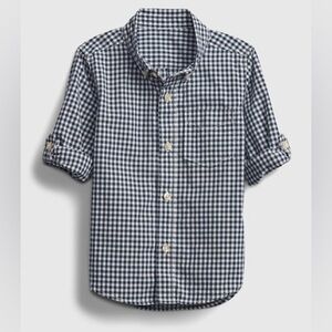 NWOT Toddler Gap Poplin Button Down Long Sleeve Shirt